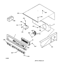 CONTROL PANEL Diagram and Parts List for JKP45BA2BB  General Electric Wall Oven