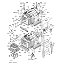 BODY PARTS Diagram and Parts List for JKP45BA2BB  General Electric Wall Oven