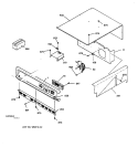 CONTROL PANEL Diagram and Parts List for JKP15WA2WW  General Electric Wall Oven