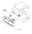 CONTROL PANEL Diagram and Parts List for JKP27BA2BB  General Electric Wall Oven