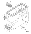 Part Location Diagram of WR13X10887 GE HINGE Assembly