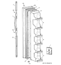 FREEZER DOOR Diagram and Parts List for TFX20SABEWW  General Electric Refrigerator