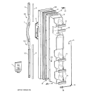 FREEZER DOOR Diagram and Parts List for TFX22CRBEAA  General Electric Refrigerator