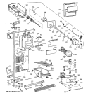 FREEZER SECTION Diagram and Parts List for TFX22KRCEAA  General Electric Refrigerator