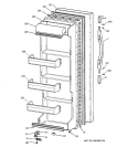 FRESH FOOD DOOR Diagram and Parts List for TFX22GRBEWW  General Electric Refrigerator