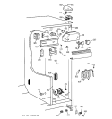 FRESH FOOD SECTION Diagram and Parts List for TFX22QRCEAA  General Electric Refrigerator