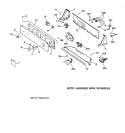 CONTROLS & BACKSPLASH Diagram and Parts List for S2200Y0WW  General Electric Washer