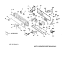 CONTROLS & BACKSPLASH Diagram and Parts List for WMSR3110W2WW  General Electric Washer