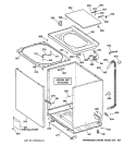 CABINET, COVER & FRONT PANEL Diagram and Parts List for WWSR3130W1WW  General Electric Washer
