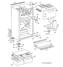 CABINET Diagram and Parts List for CTZ16GACDRWW  Hotpoint Refrigerator