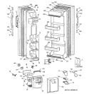 Part Location Diagram of WR02X10124 GE BRACKET HANDLE