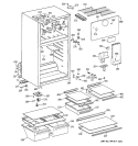 CABINET Diagram and Parts List for CTX17KABSRWW  Hotpoint Refrigerator