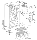 CABINET Diagram and Parts List for CTX16CABSRWW  Hotpoint Refrigerator