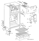 CABINET Diagram and Parts List for CTX16CYBSLWW  Hotpoint Refrigerator