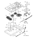 COOKTOP Diagram and Parts List for JP960CA1CC  General Electric Cooktop