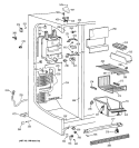 Part Location Diagram of WR60X10009 GE Evaporator Fan Motor