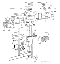 FRESH FOOD SECTION Diagram and Parts List for TFX25PPBEWW  General Electric Refrigerator
