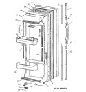 FRESH FOOD DOOR Diagram and Parts List for TFX25PRBEWW  General Electric Refrigerator
