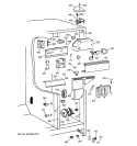 FRESH FOOD SECTION Diagram and Parts List for TFX25PRBEWW  General Electric Refrigerator