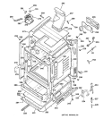 BODY PARTS Diagram and Parts List for JGBP79WEA4WW  General Electric Range