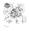 BODY PARTS Diagram and Parts List for JCKP15WA2WW  General Electric Wall Oven