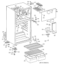 CABINET Diagram and Parts List for TBX14SABNLAA  General Electric Refrigerator