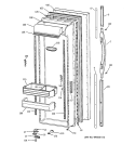 FRESH FOOD DOOR Diagram and Parts List for TFX27PRBEBB  General Electric Refrigerator