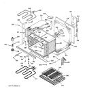 Part Location Diagram of WB44T10005 GE Bake Element - 3410W 250V