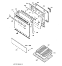 DOOR PARTS Diagram and Parts List for JGBP27BEA4AD  General Electric Range
