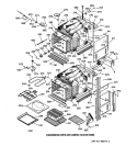 BODY PARTS Diagram and Parts List for ZEK757BA2BB  General Electric Wall Oven