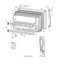 Part Location Diagram of WR12X10142 GE HANDLE / NP Assembly FZ WHIT