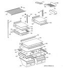 SHELF PARTS Diagram and Parts List for TBG21IABURWW  General Electric Refrigerator