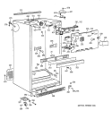 CABINET Diagram and Parts List for TBG25PABURWW  General Electric Refrigerator