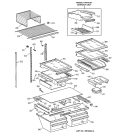 Part Location Diagram of WR71X10116 GE RACK BEVERAGE