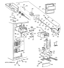 FREEZER SECTION Diagram and Parts List for TPX24PPBECC  General Electric Refrigerator