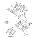 Part Location Diagram of WB27K10008 GE Electronic Range Control