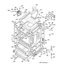 BODY PARTS Diagram and Parts List for JGBP35GRA3WW  General Electric Range