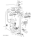 FRESH FOOD SECTION Diagram and Parts List for TPX21BRBEBB  General Electric Refrigerator