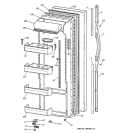 FRESH FOOD DOOR Diagram and Parts List for TPX21PRBEAA  General Electric Refrigerator