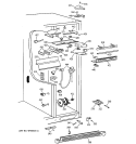 FRESH FOOD SECTION Diagram and Parts List for TPX24BIBEBB  General Electric Refrigerator