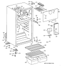 CABINET Diagram and Parts List for CTX14CYBNRWW  Hotpoint Refrigerator