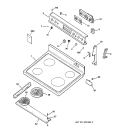 Part Location Diagram of WB27T10154 GE FACEPLATE