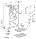 CABINET Diagram and Parts List for CTX18LYZSRWH  Hotpoint Refrigerator