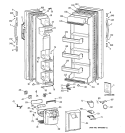 DOORS Diagram and Parts List for CSX22GRBEAA  Hotpoint Refrigerator