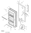 Part Location Diagram of WR77X10014 GE PANEL INNER DOOR