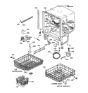 BODY PARTS Diagram and Parts List for GSD4010Z05AA  General Electric Dishwasher