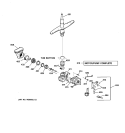 MOTOR - PUMP MECHANISM Diagram and Parts List for GSD4010Z05AA  General Electric Dishwasher