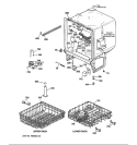 BODY PARTS Diagram and Parts List for GSD3210Z05AA  General Electric Dishwasher