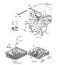 BODY PARTS Diagram and Parts List for GSD3130C05WW  General Electric Dishwasher