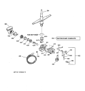MOTOR - PUMP MECHANISM Diagram and Parts List for GSD3410Z05AA  General Electric Dishwasher